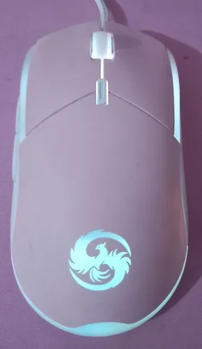 Mouse Gamer RGB FirePhoenix Rosa