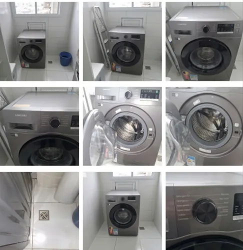 Lava e Seca Samsung WD10 (10kg/6kg) Inox Escuro | Impecável, 3 Anos de Uso