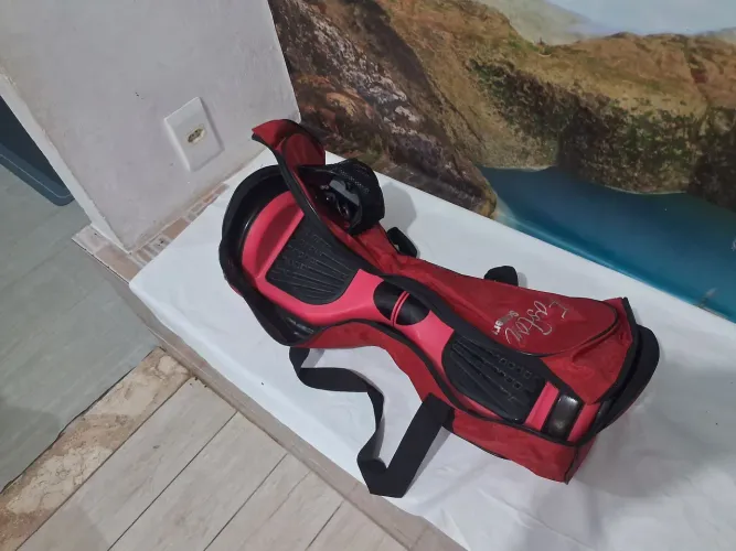 Hoverboard rosa feminino usado com carregador e bolsa