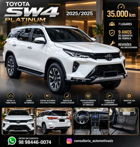 Toyota Hilux SW4 SRX Plat. 4X4 2.8 TB Die. Aut. 2025
