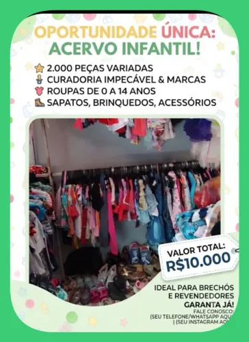 Vendo um acervo infantil 2000 mil peças e itens 