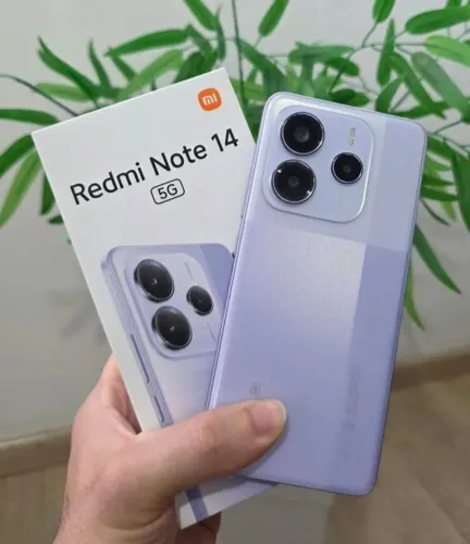 Celular Xiaomi  Redmi Note 14 5G 256+08 Roxo Verde Novo Lacrado Entregamos Gratis