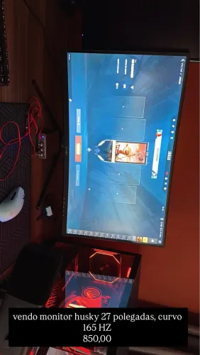 MONITOR HUSKY 165 HZ CURVO 27 POLEGADAS 