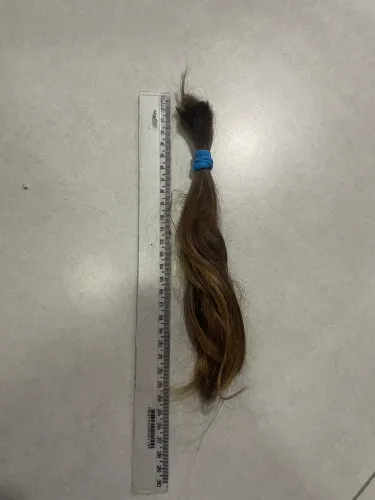 Cabelo virgem loiro 22cm 
