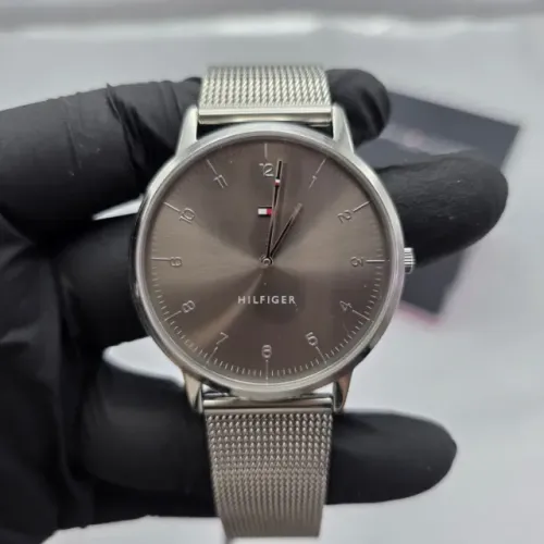 Relógio Masculino Tommy Hilfiger Mesh Prata - Novo Original