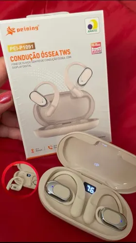 Fone bluetooth 5.3 Condução Óssea Anatel