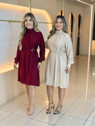 Vestido feminino viscolinho P ao GG 6 cores