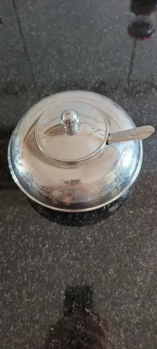Farinheira aço inox com arabescos