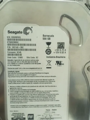 HD SEAGATE 500GB PARA COMPUTADOR E DVRS FUNCIONANDO 100%