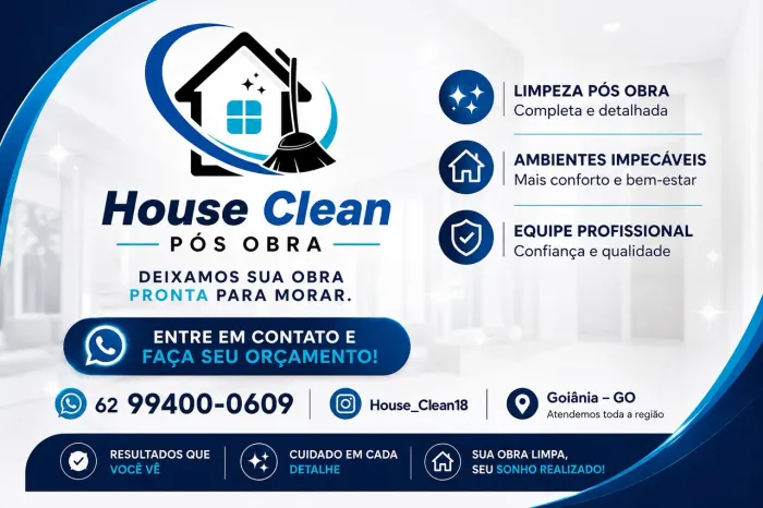 Limpeza pós obra