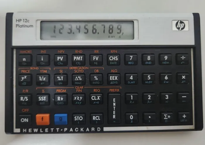 Calculadora Financeira HP 12C Platinum + Capa Original