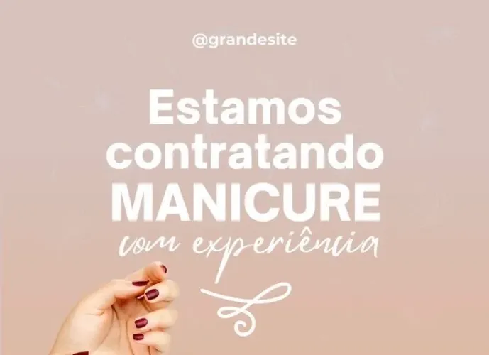 Contrata- se manicure