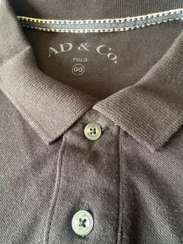 POLO MASCULINA AD&CO GG forma grande preta