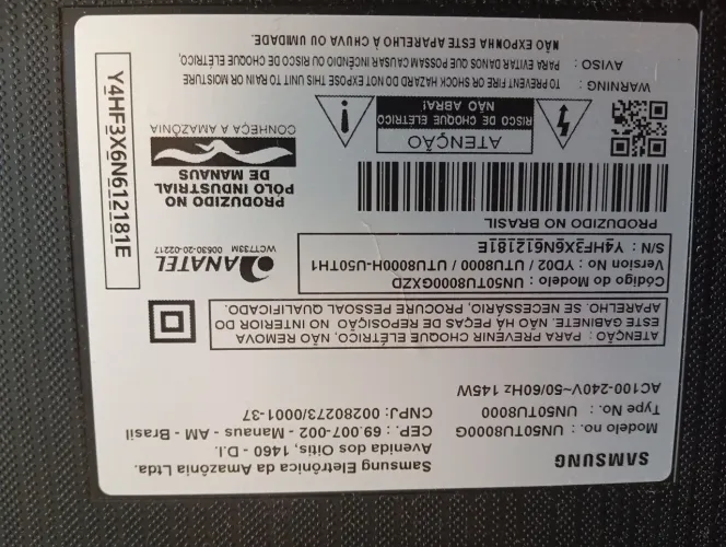 Tv Samsung modelo un50tu8000g