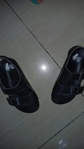 Sandália Ortopédica Pés Sem Dor - Preta - Couro e Conforto Premium