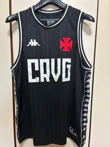 Regata Vasco Kappa CRVG Basquete Preta ORIGINAL