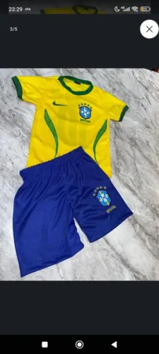 conjunto da seleção brasileira infantil de 2 a 10 anos