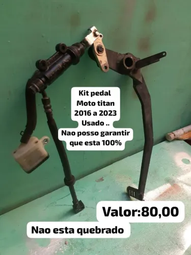 Kit pedal para moto titan 2016 a 2023 não aceito proposta