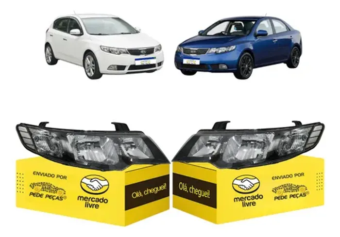 Par Farol Kia Cerato 2009 2010 2011 2012 2013 Novo Ambos Lados