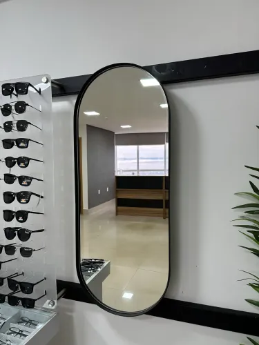 Espelho de Aço Reforçado para Salão ou Casa Escritório 