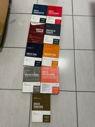 Coleção juspodium tribunais e MPU - livros de Direito - lote 9 livros
