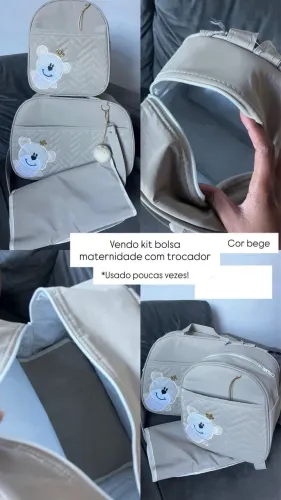 Kit bolsa maternidade com trocador 