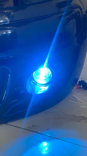 Par de led azul, imitação do xenon 
