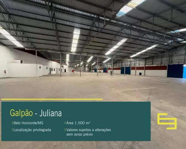 Galpão para alugar em Belo Horizonte MG no bairro Juliana