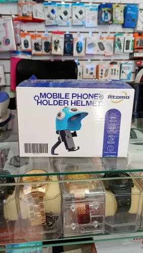 Suporte Capacete Para Celular Retrovisor Biz - Novo