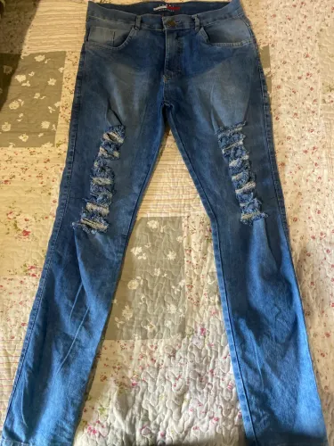 Calça Jeans Tommy Hilfiger Masculina Destroyed Tam. 40