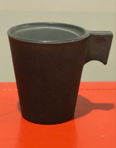 Xícara de Café Expresso Original Nespresso Preto/Cinza Chumbo Fosca, 80mL, perfeito estado