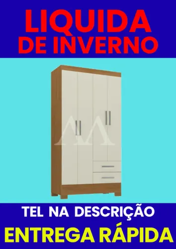 Guarda Roupa 4Portas Solteiro Entrega Rapida