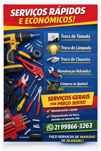 Marido de aluguel e pequenos reparos 