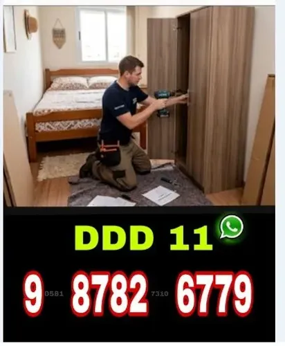 Montador de móveis para montagem e desmontagem de guarda-roupas, armários, closet e cômoda