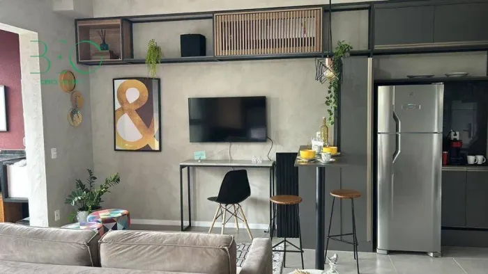 Apartamento com 1 dormitório para alugar, 47 m² por R$ 6.080/mês - Alto de Pinheiros - São