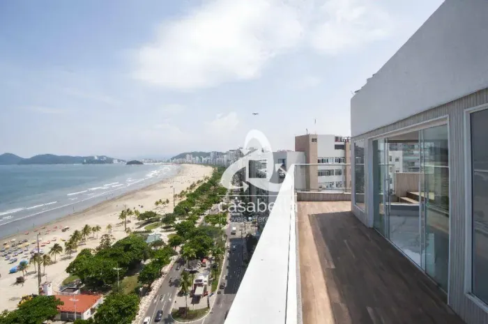 Cobertura com 3 dormitórios à venda, 343 m² por R$ 4.300.000,00 - Boqueirão - Santos/SP