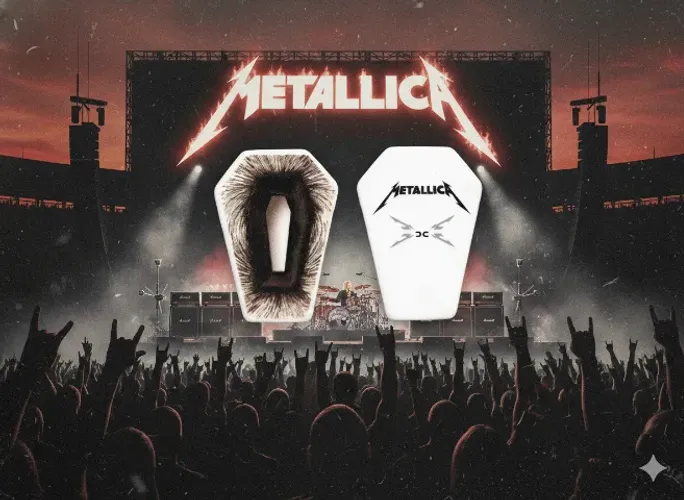 palheta de guitarra metallica death magnetic tour 2008 - jim dunlop