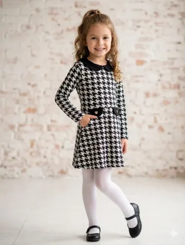 Vestido infantil xadrez