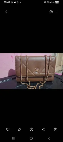 bolsa com alça de corrente