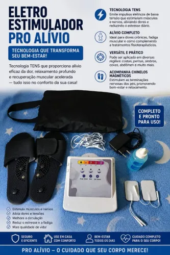 Eletro estimulador pro alívio