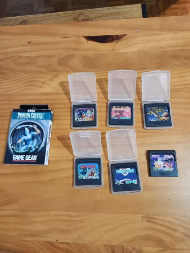 Lote 7 Jogos Sega Game Gear - Tectoy (Com Dragon Crystal Na Caixa) - No Estado