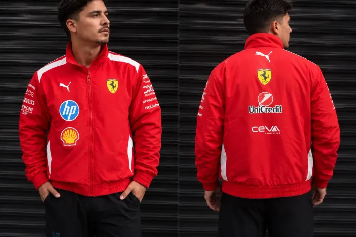 Jaqueta Puma Softshell Scuderia Ferrari F1 2024 Leclerc tamanho P