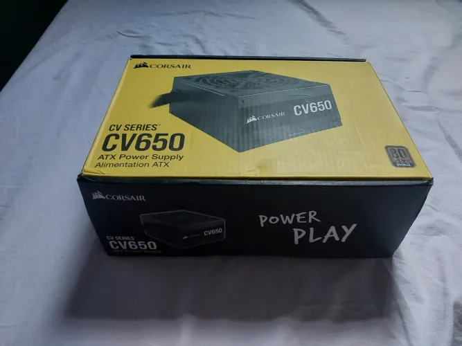 Fonte Corsair CV650W (Pouco usada. Aceito negociações)