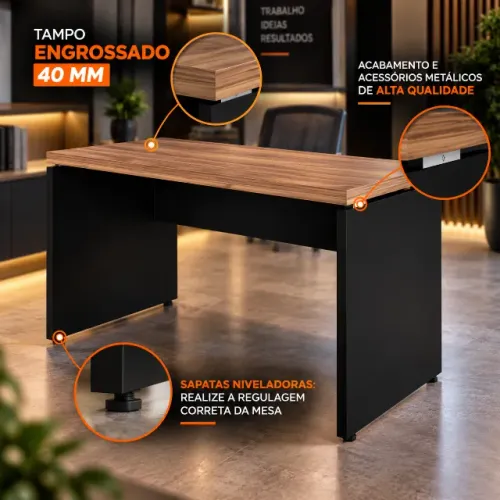 mesa gamer 160x60 de escritorio escrivaninha ultima peça pronta entrega