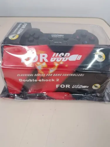 CONTROLE COM FIO PARA COMPUTADOR FOR USB DOUBLE SHOCK 2 USB