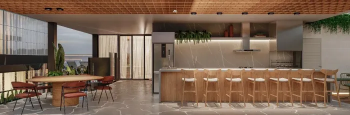 Apartamento com 2 Dormitórios, sendo 1 Suíte, em Condomínio Completo
