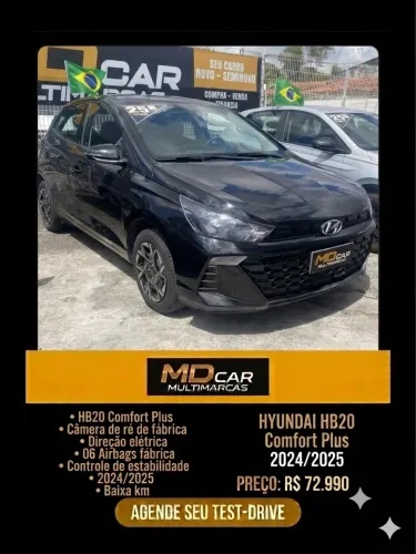 Hyundai HB20 Comfort Plus 1.0 Flex 12V Mec. 2025
