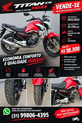 HONDA TITAN 160 CG - 2022/2023 ?