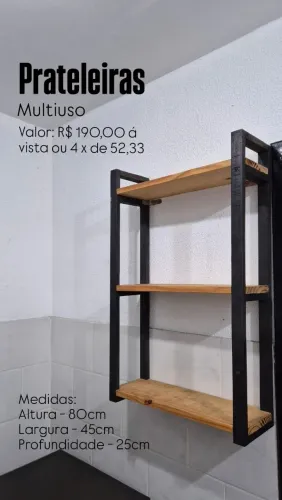 Prateleira multiuso de parede 