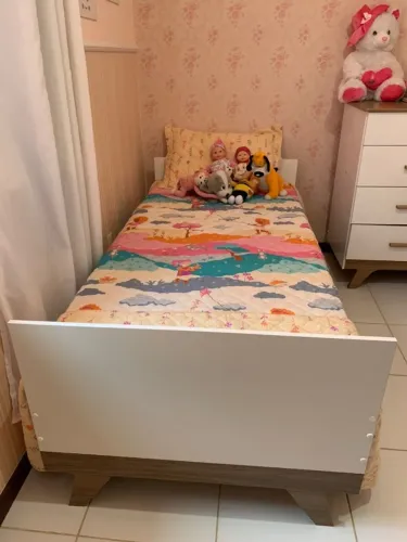 Cama Solteiro 100% MDF de marcenaria